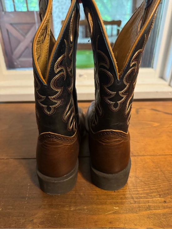 Men\'s Rank45 Brown and Blue Western Leather Boots main image 4